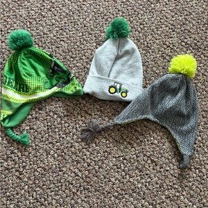 Set of Three Pom-Pom Beanies